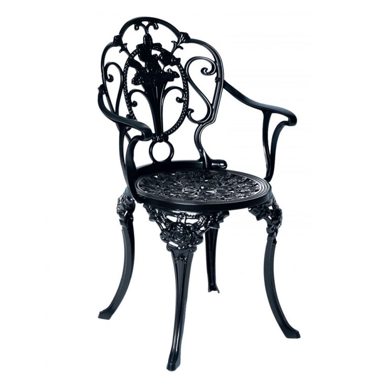 Rose Alüminyum Döküm Kollu Sandalye Cast Garden
